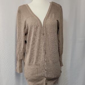 Maurices Women's Beige Cardigan Sweater